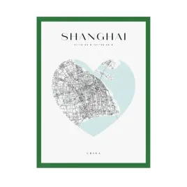 plakat-mapa-miasta-shanghai-serce-40x50-ramka-zielona