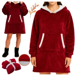 bluza-koc-oversize-z-kapturem-xxl-gruby-kocobluza-dluga-futrzana-czerwona