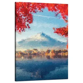 obraz-na-plotnie-kolorowe-liscie-miasteczko-gora-woda-80x120-cm