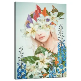 obraz-na-plotnie-krolowa-kwiaty-kobieta-natura-80x120-cm-idealny-na-prezent