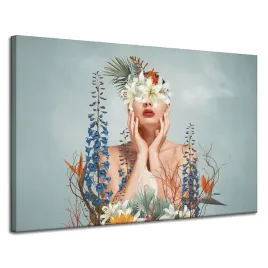 obraz-na-plotnie-rozne-kwiaty-kobieta-natura-120x80-cm-idealny-na-prezent
