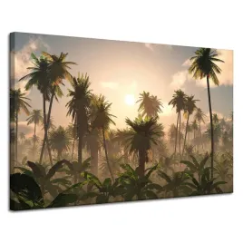 obraz-na-plotnie-zachod-slonca-palmy-natura-120x80-cm-idealny-na-prezent