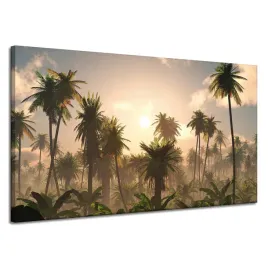 obraz-na-plotnie-zachod-slonca-palmy-natura-120x70-cm-idealny-na-prezent