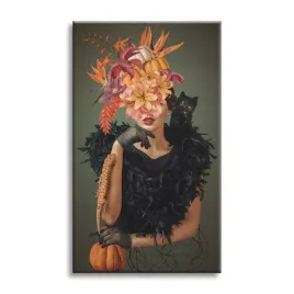 obraz-na-plotnie-dama-z-kotem-kwiaty-czern-80x120-cm-idealny-na-prezent
