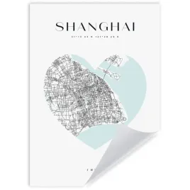 plakat-mapa-miasta-shanghai-serce-21x297-cm