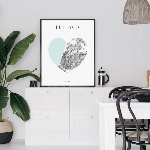 plakat-mapa-miasta-tel-aviv-serce-24x30-cm-material-ramy-tworzywo-sztuczne