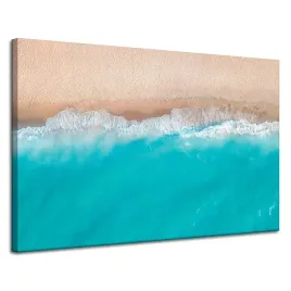 obraz-na-plotnie-woda-fale-plaza-piasek-120x80-cm-idealny-na-prezent