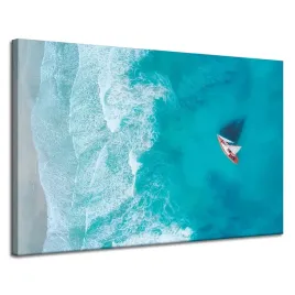 obraz-na-plotnie-zaglowka-na-wodzie-fale-120x80-cm-idealny-na-prezent