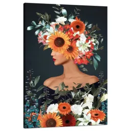 obraz-na-plotnie-kobieta-kwiaty-sztuka-natura-80x120-cm-idealny-na-prezent