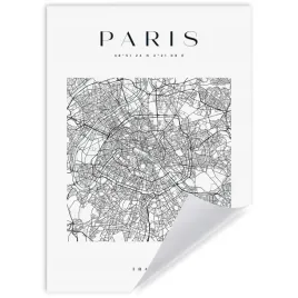 plakat-mapa-miasta-paryz-kwadrat-21x297-cm