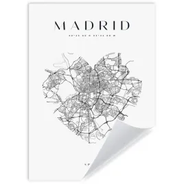 plakat-mapa-miasta-madryt-serce-hiszpania-21x297-cm
