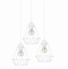 lampa-wiszaca-loft-diament-potrojna-na-plafonie-biala