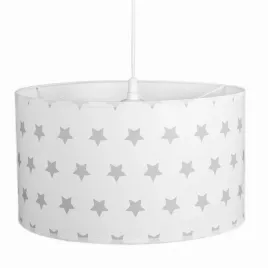lampa-wiszaca-z-abazurem-dziecieca-szare-gwiazdki