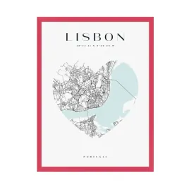 plakat-map-miast-lisbona-serce-24x30-ramka-amarant