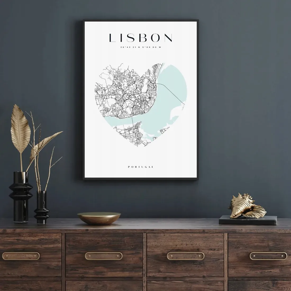 plakat-map-miast-lisbona-serce-24x30-ramka-amarant