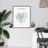 plakat-map-miast-lisbona-serce-24x30-ramka-amarant-marka-inna
