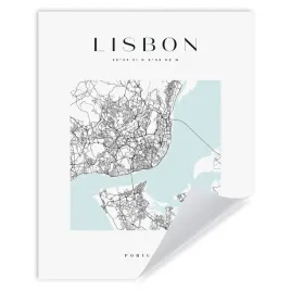 plakat-mapa-miasta-lisbona-kwadrat-24x30-cm