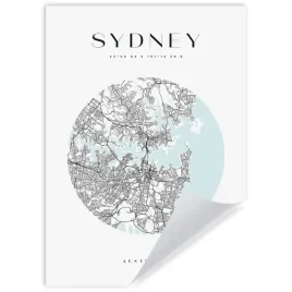 plakat-mapa-miasta-sydney-kolo-21x297-cm