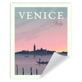plakat-miasta-wenecja-24x30-cmwlochy-europa-wlochy-europa-gondola