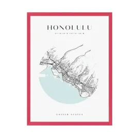 plakat-mapa-miasta-honolulu-kolo-24x30-amarant