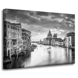 obraz-na-plotnie-wenecja-miasto-czarno-biale-70x50