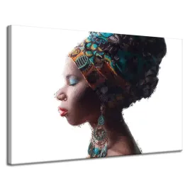 obraz-na-plotnie-czarna-pozujaca-kobieta-twarz-120x80-cm-idealny-na-prezent