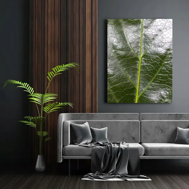 obraz-na-plotnie-botanika-zielony-lisc-80x100-cm-format-pionowy