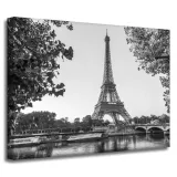obrazy-na-plotnie-wieza-eiffla-czarno-biale-40x30