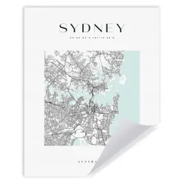 plakat-mapa-miasta-sydney-kwadrat-24x30-cm