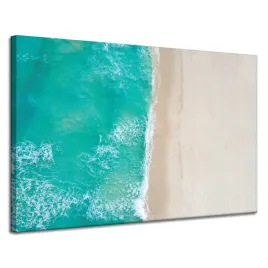 obraz-na-plotnie-woda-fale-plaza-piasek-120x80-cm-idealny-na-prezent