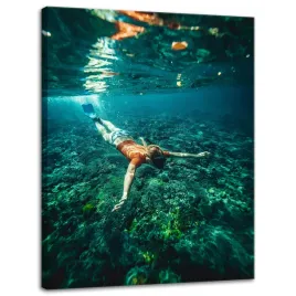 obraz-na-plotnie-ludzie-nurek-w-oceanie-30x40-cm