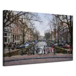 obraz-na-plotnie-rowery-na-moscie-amsterdam-120x80-cm-idealny-na-prezent
