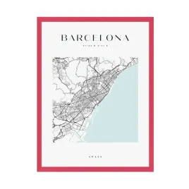 plakat-mapa-miasta-barcelona-kwadrat-24x30-amarant