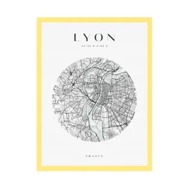plakat-mapa-miasta-lyon-kolo-24x30-ramka-zolta