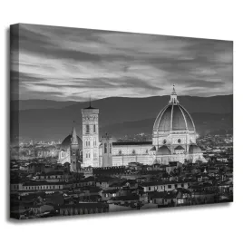 obrazy-na-plotnie-florencja-czarno-biale-40x30-cm