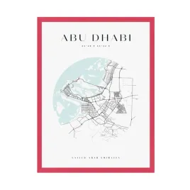 plakat-mapa-miasta-abu-dhabi-kolo-24x30-cm-amarant