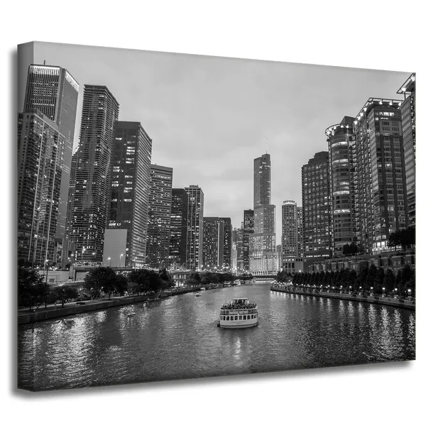 obrazy-na-plotnie-chicago-czarno-biale-40x30-cm