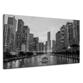 obrazy-na-plotnie-chicago-czarno-biale-120x70-cm
