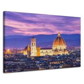 obrazy-na-plotnie-architektura-florencja-noc120x80