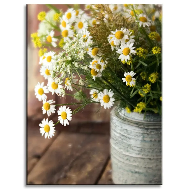 obraz-na-plotnie-botanika-bukiet-rumianku-30x40-cm-stan-nowy