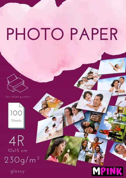 Papier Fotograficzny Błyszczący 10x15 230g 100 szt