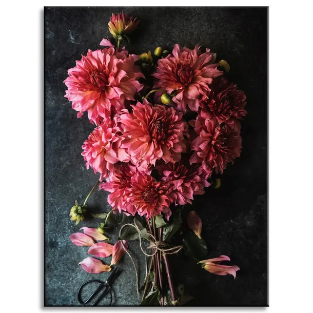 obrazy-na-plotnie-botanika-bukiet-dalii-30x40-cm-stan-nowy