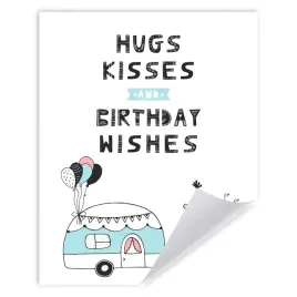 plakat-urodzinowy-hugs-kisses-calusy-40x50-cm