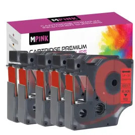 5x-tasma-do-dymo-d1-45017-czerwono-czarna-12mm-7m-bardzo-dobrej-jakosci