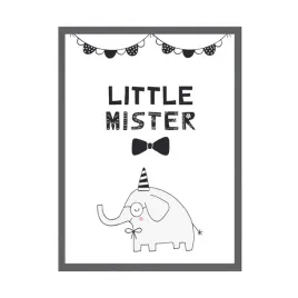 plakat-urodzinowy-little-mister-24x30-ramka-szara