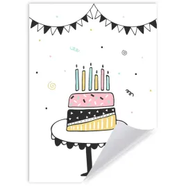 plakat-urodzinowy-tort-torcik-ciastko-21x297-cm