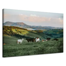 obraz-na-plotnie-natura-pastwisko-gory-owce-120x80