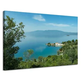 obraz-na-plotnie-natura-szczyty-gor-i-morze-120x80