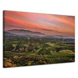 obraz-na-plotnie-natura-panorama-gor-zachod-120x80