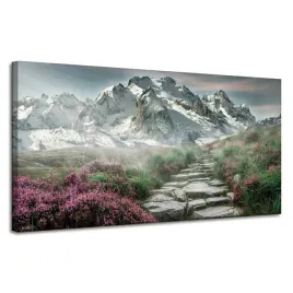 obraz-na-plotnie-natura-wrzos-w-gorach-120x60-cm